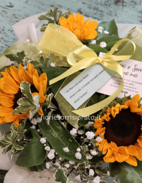 Centro tavola con girasoli 