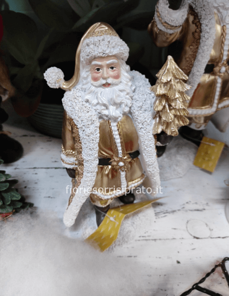 Babbo Natale dorato misura piccola