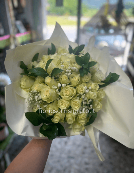 BOUQUET EVERGREEN WHITE