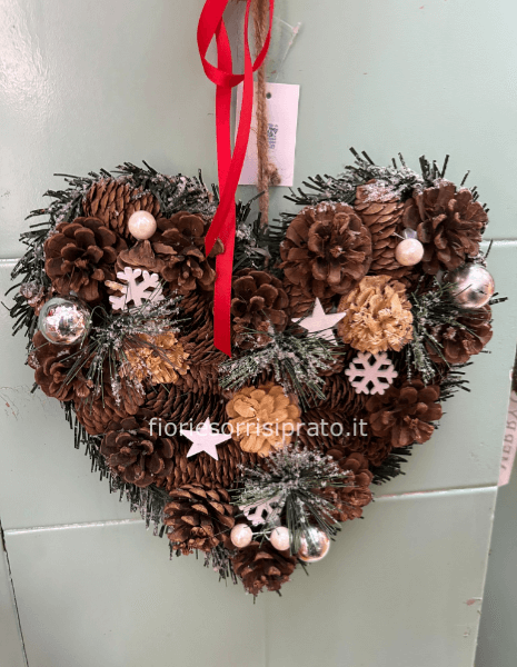 Ghirlanda Natalizia a forma di cuore 