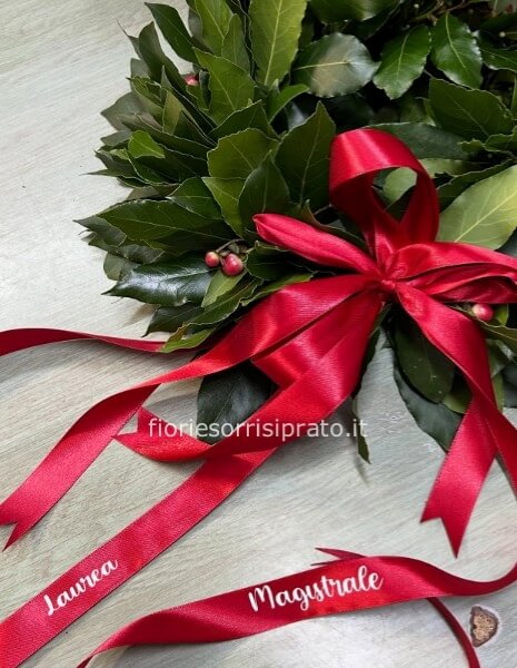 PERSONALIZZAZIONE NASTRO CORONA D'ALLORO