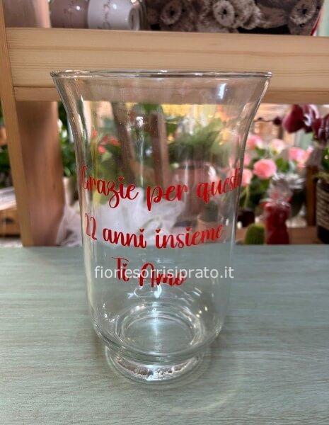 VASO DI FIORI CON PERSONALIZZAZIONE 