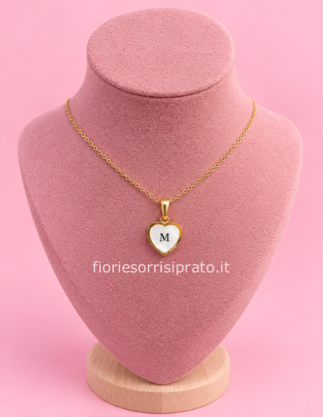 COLLANA LETTERA CUORICINO
