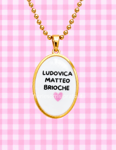 CHARM CON SCRITTA PERSONALIZZATA
