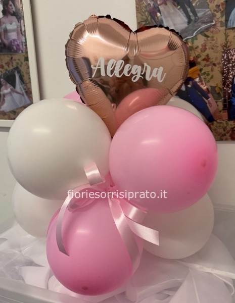 BASE PALLONCINI CON CUORE PERSONALIZZATO